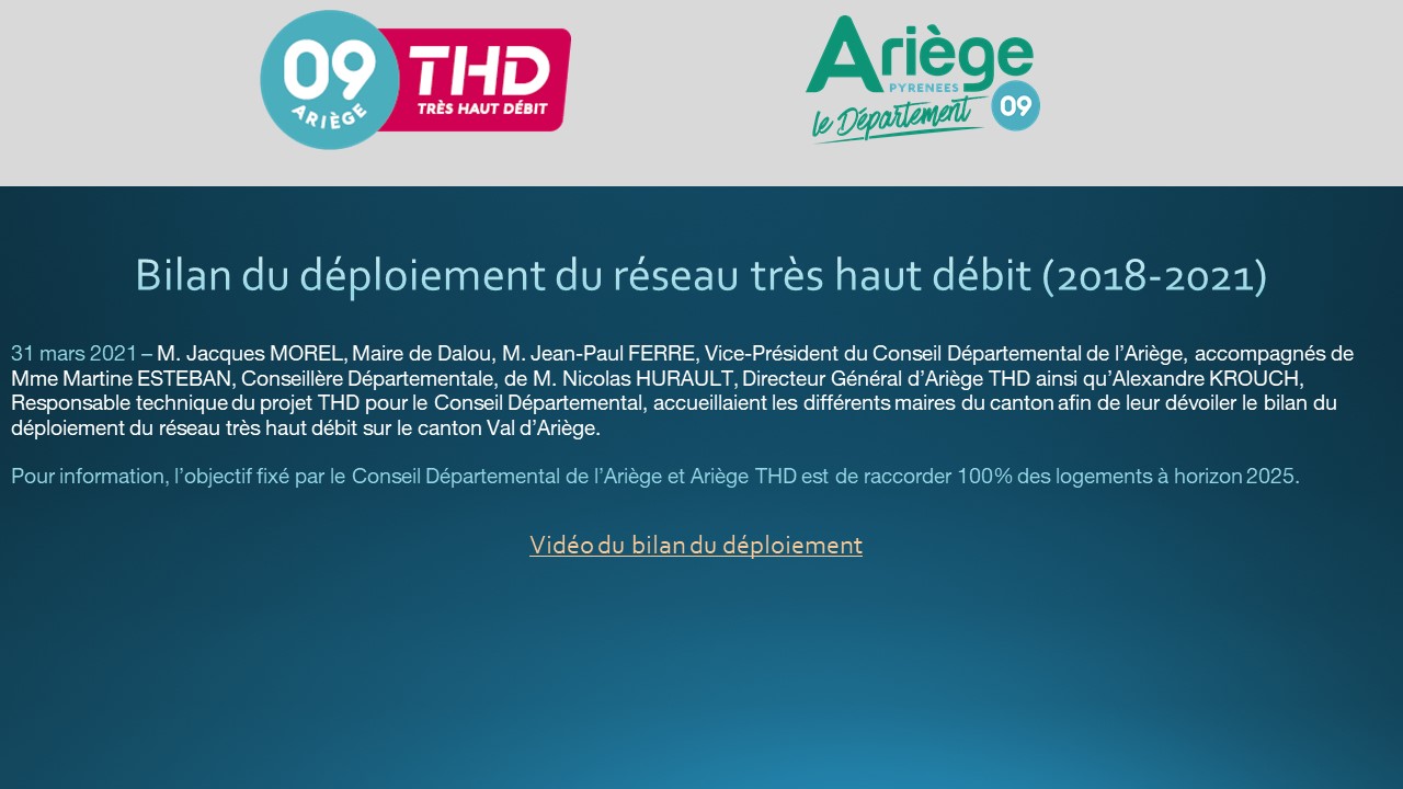 2021 04 08 Article Bilan dploiement Dalou